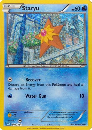 Trading Card Game Classic  004/034 Staryu  - Holofoil - Classic Collection