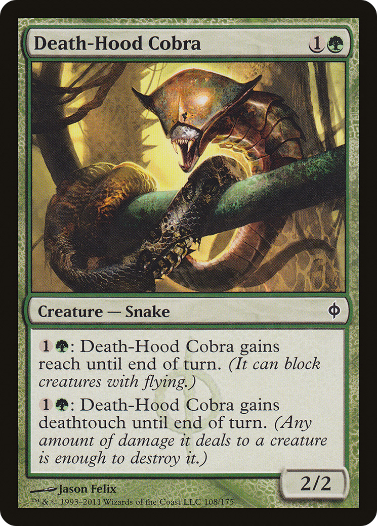 New Phyrexia - (NPH-108) - Death-Hood Cobra Foil