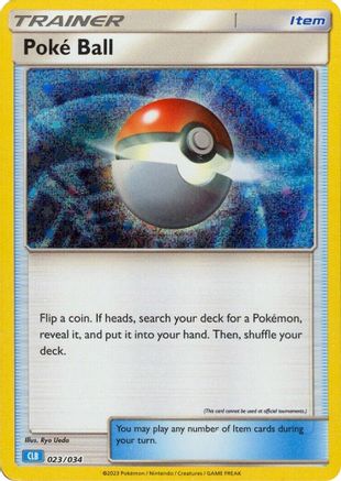 Trading Card Game Classic  023/034 Poke Ball (CLB)  - Holofoil - Classic Collection