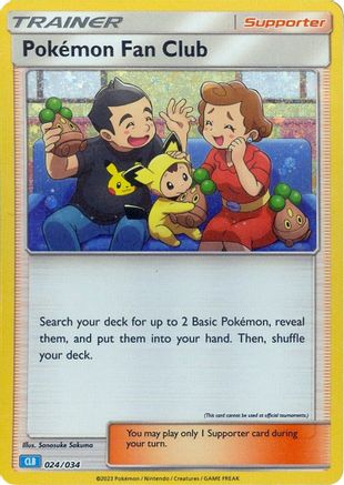 Trading Card Game Classic  024/034 Pokemon Fan Club (CLB)  - Holofoil - Classic Collection
