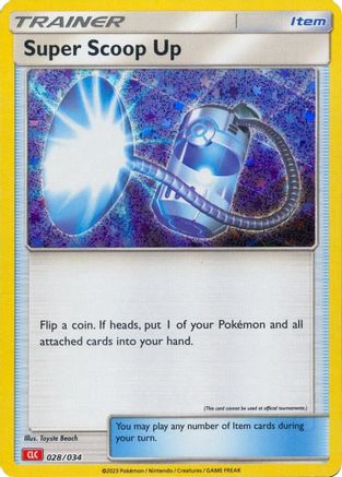 Trading Card Game Classic  028/034 Super Scoop Up  - Holofoil - Classic Collection
