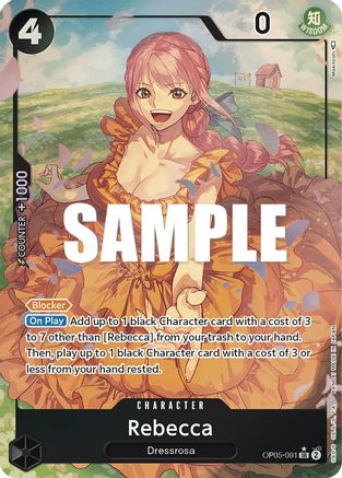 Awakening of the New Era  OP05-091 Rebecca (Alternate Art) (OP05-091)  - Foil - Super Rare