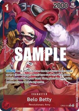Awakening of the New Era  OP05-015 Belo Betty (015) (Alternate Art) (OP05-015)  - Foil - Rare