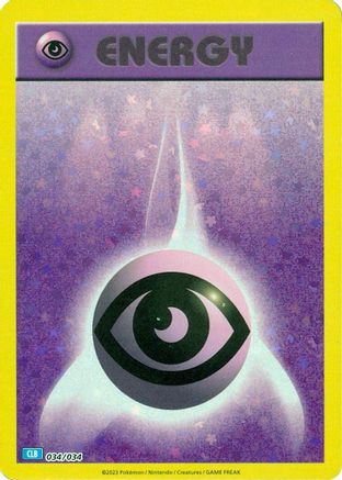 Trading Card Game Classic  034/034 Basic Psychic Energy  - Classic Collection