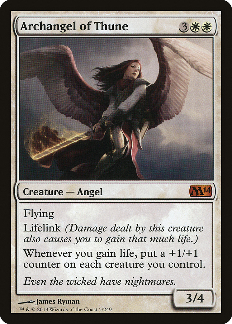Magic 2014 - (M14-005) - Archangel of Thune Foil