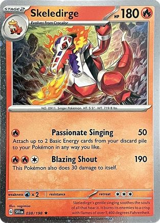 Miscellaneous Cards & Products  038/198 Skeledirge  - Holofoil - Rare