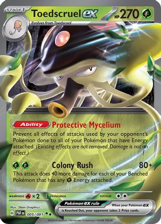 SV Paldean Fates  005/091 Toedscruel ex  - Holofoil - Double Rare