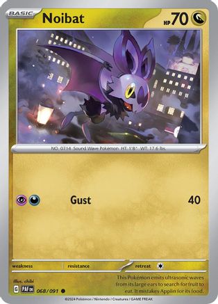 SV Paldean Fates  068/091 Noibat  - Common