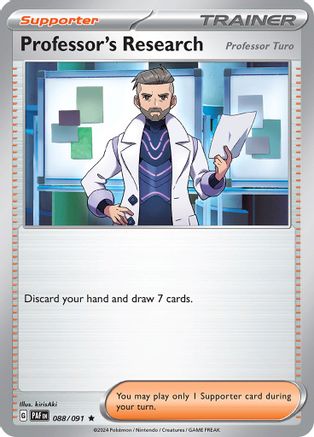SV Paldean Fates  088/091 Professor's Research  - Holofoil - Rare