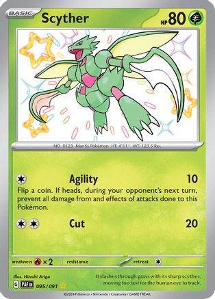 SV Paldean Fates  095/091 Scyther  - Holofoil - Shiny Rare