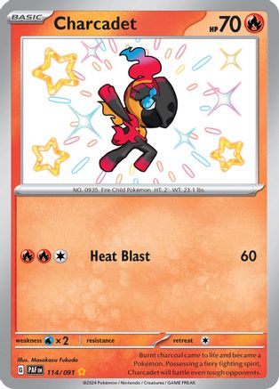 SV Paldean Fates  114/091 Charcadet  - Holofoil - Shiny Rare
