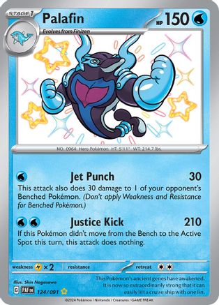 SV Paldean Fates  124/091 Palafin  - Holofoil - Shiny Rare
