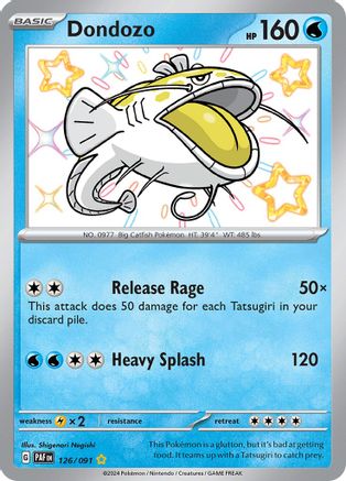 SV Paldean Fates  126/091 Dondozo  - Holofoil - Shiny Rare