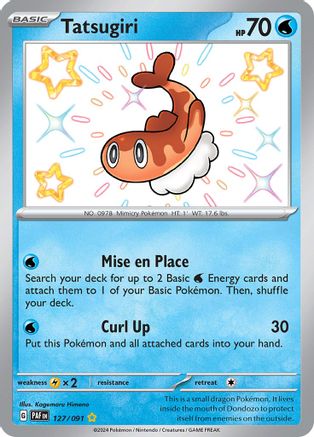 SV Paldean Fates  127/091 Tatsugiri  - Holofoil - Shiny Rare