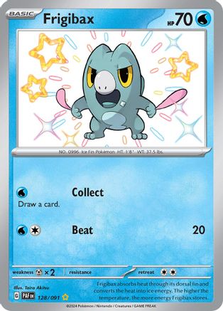 SV Paldean Fates  128/091 Frigibax  - Holofoil - Shiny Rare