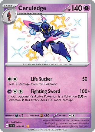SV Paldean Fates  162/091 Ceruledge  - Holofoil - Shiny Rare