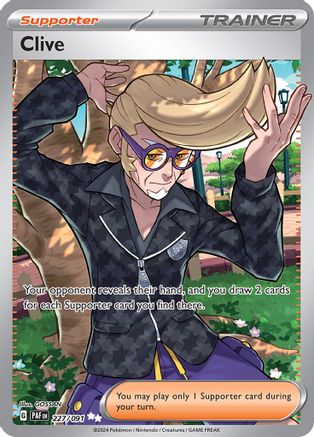 SV Paldean Fates  227/091 Clive  - Holofoil - Ultra Rare
