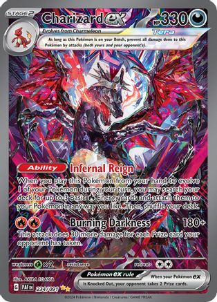 SV Paldean Fates  234/091 Charizard ex  - Holofoil - Special Illustration Rare