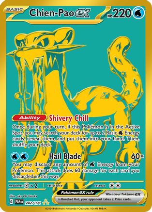 SV Paldean Fates  242/091 Chien-Pao ex  - Holofoil - Hyper Rare