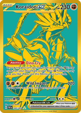SV Paldean Fates  245/091 Koraidon ex  - Holofoil - Hyper Rare