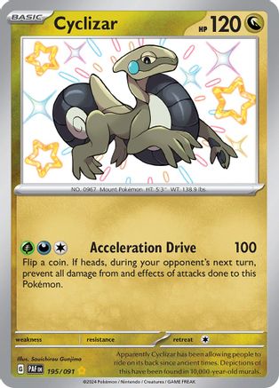 SV Paldean Fates  195/091 Cyclizar  - Holofoil - Shiny Rare