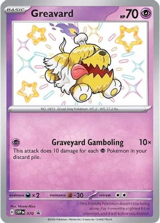 SV Scarlet & Violet Promo Cards  070 Greavard  - Holofoil - Promo