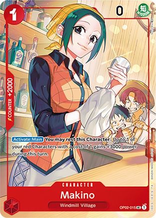 One Piece Promotion Cards  OP02-015 Makino (Japanese 1st Anniversary Set) (OP02-015)  - Foil - Uncommon