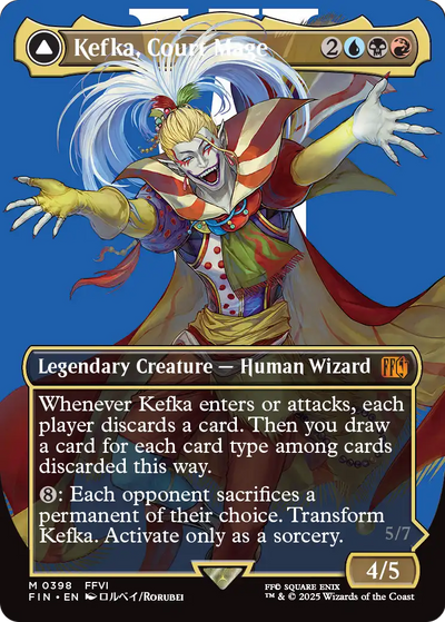 FINAL FANTASY - (FIN-398) - Kefka, Court Mage (0398) (Borderless) Foil