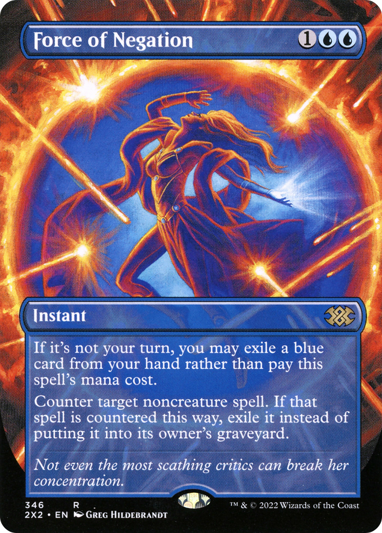 Double Masters 2022 - (2X2-346) - Force of Negation (Borderless)
