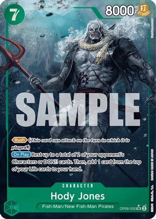 Wings of the Captain  OP06-035 Hody Jones (035) (Alternate Art) (OP06-035)  - Foil - Super Rare