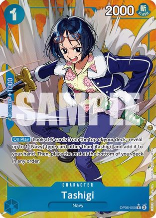 Wings of the Captain  OP06-050 Tashigi (Alternate Art) (OP06-050)  - Foil - Rare