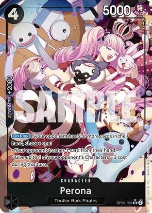 Wings of the Captain  OP06-093 Perona (093) (Alternate Art) (OP06-093)  - Foil - Super Rare