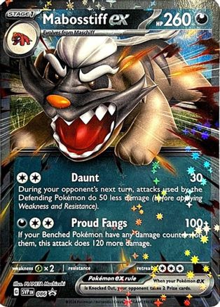SV Scarlet & Violet Promo Cards  086 Mabosstiff ex  - Holofoil - Promo