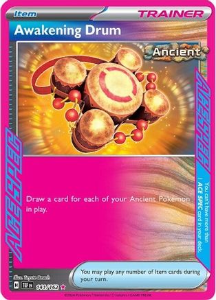 SV05 Temporal Forces  141/162 Awakening Drum  - Holofoil - ACE SPEC Rare