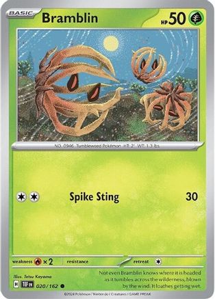 SV05 Temporal Forces  020/162 Bramblin  - Reverse Holofoil - Common