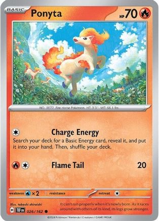 SV05 Temporal Forces  026/162 Ponyta  - Common