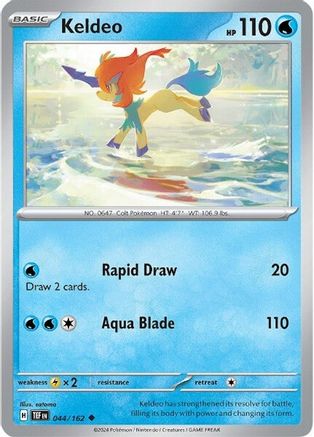 SV05 Temporal Forces  044/162 Keldeo  - Uncommon