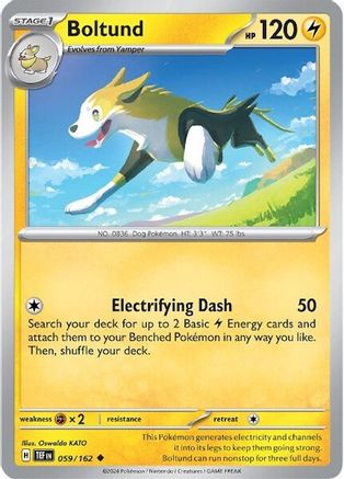 SV05 Temporal Forces  059/162 Boltund  - Reverse Holofoil - Uncommon