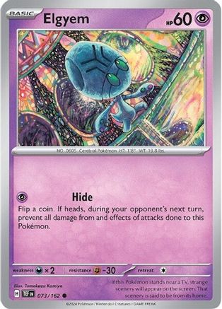 SV05 Temporal Forces  073/162 Elgyem  - Common