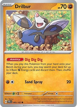 SV05 Temporal Forces  085/162 Drilbur  - Common