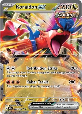 SV05 Temporal Forces  120/162 Koraidon ex  - Holofoil - Double Rare