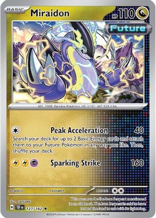 SV05 Temporal Forces  121/162 Miraidon  - Reverse Holofoil - Rare