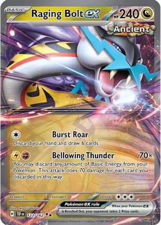 SV05 Temporal Forces  123/162 Raging Bolt ex  - Holofoil - Double Rare