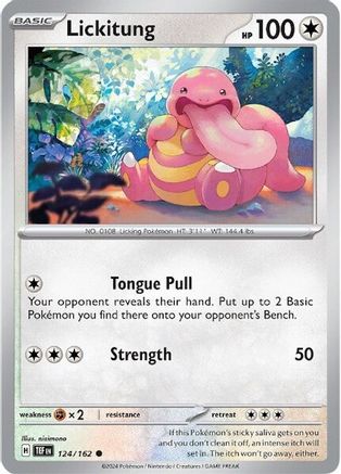 SV05 Temporal Forces  124/162 Lickitung  - Reverse Holofoil - Common