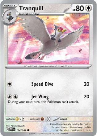 SV05 Temporal Forces  134/162 Tranquill  - Reverse Holofoil - Common