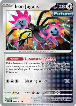 SV05 Temporal Forces  139/162 Iron Jugulis  - Reverse Holofoil - Uncommon