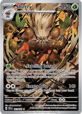 SV05 Temporal Forces  163/162 Shiftry  - Holofoil - Illustration Rare
