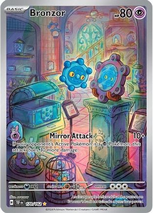 SV05 Temporal Forces  170/162 Bronzor  - Holofoil - Illustration Rare