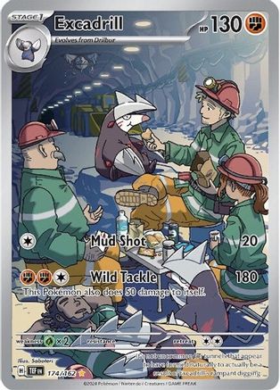 SV05 Temporal Forces  174/162 Excadrill  - Holofoil - Illustration Rare