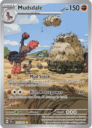 SV05 Temporal Forces  175/162 Mudsdale  - Holofoil - Illustration Rare